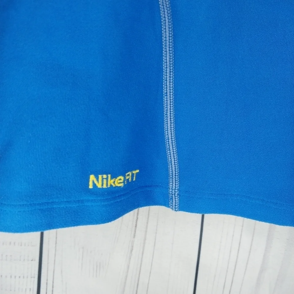 Nike Fit Dry Blue and Yellow LIVESTRONG Racerback Athletic Tank Top